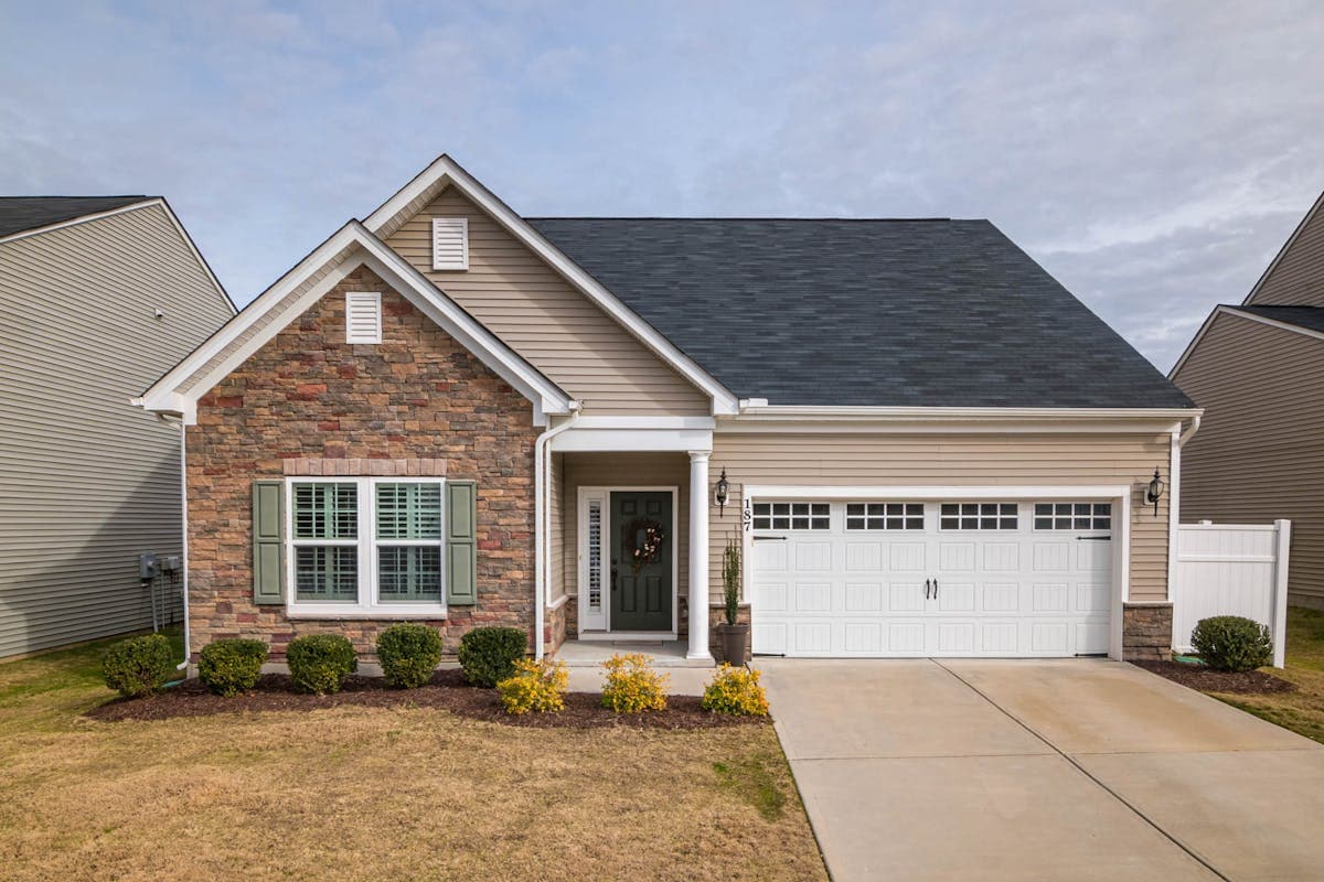 Residential home with clean exterior